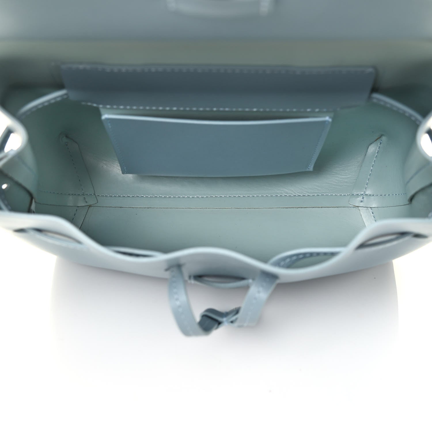 Mansur Gavriel Calfskin Mini Mini Lady Bag Grey Blue 4 of 4