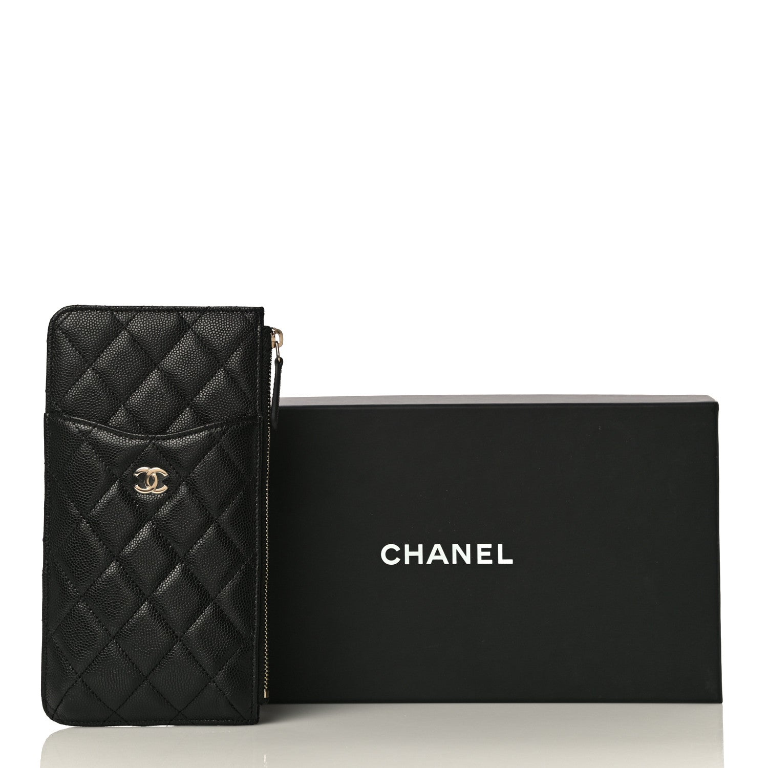Chanel Caviar Quilted Classic iPhone Pouch Black 11 of 11