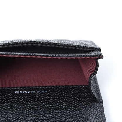 Chanel Caviar Quilted Flap Card Holder Wallet Black 6 of 10
