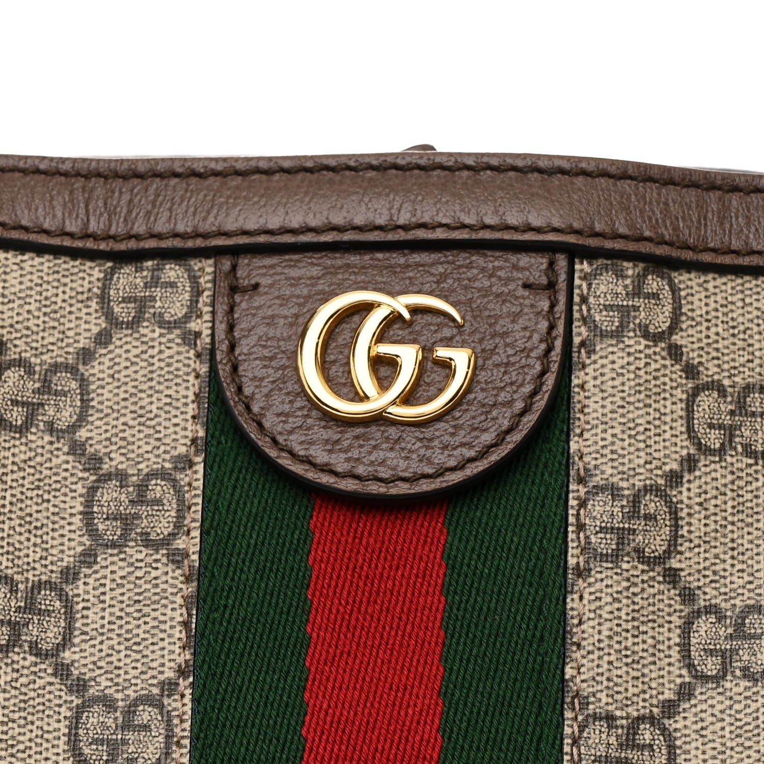 Gucci GG Supreme Monogram Medium Ophidia Shopping Tote Brown 8 of 11