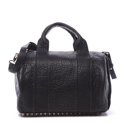 Alexander Wang Pebbled Lambskin Rocco Black Rose Gold Hardware 1 of 10