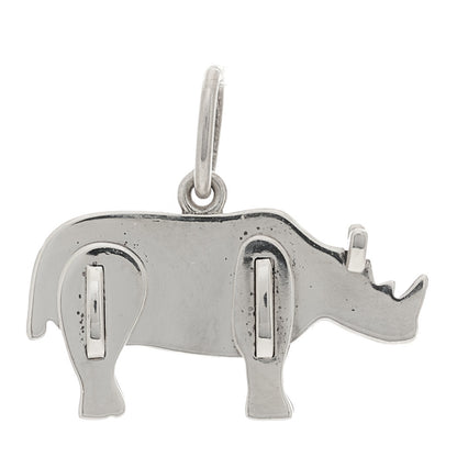 Tiffany Sterling Silver Save the Wild Rhino Charm 1 of 3
