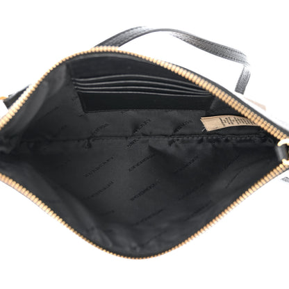 Burberry House Check Derby Peyton Crossbody Clutch Bag Black 6 of 16