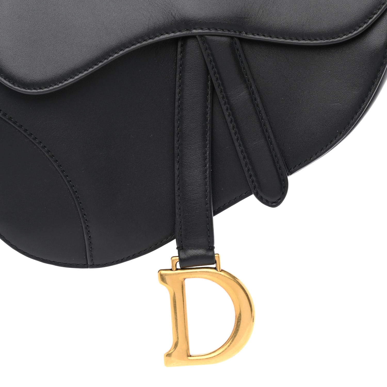 Christian Dior Calfskin Mini Saddle Bag Black 8 of 12