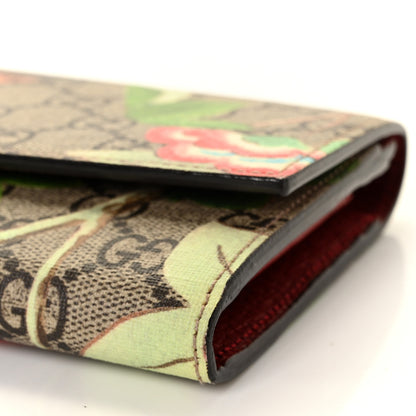 Gucci GG Supreme Monogram Tian Continental Wallet Beige Multicolor Red 8 of 9