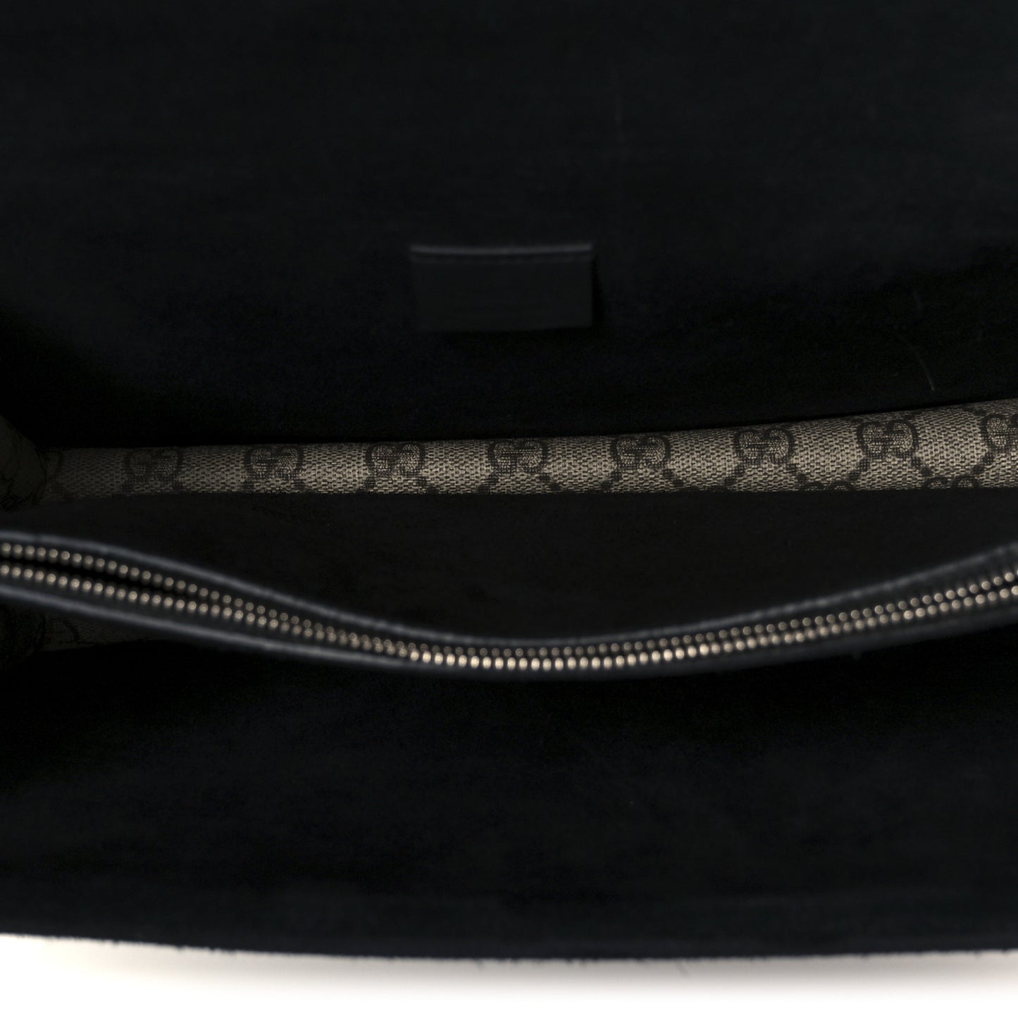 GG Supreme Monogram Medium Dionysus Shoulder Bag Black