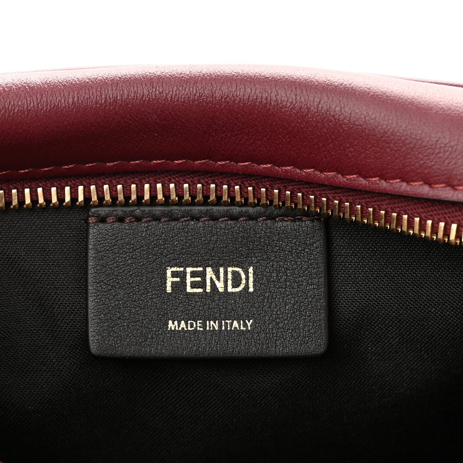 Fendi Vitello Grace Matte Mini Fendi Cam Barolo 6 of 10