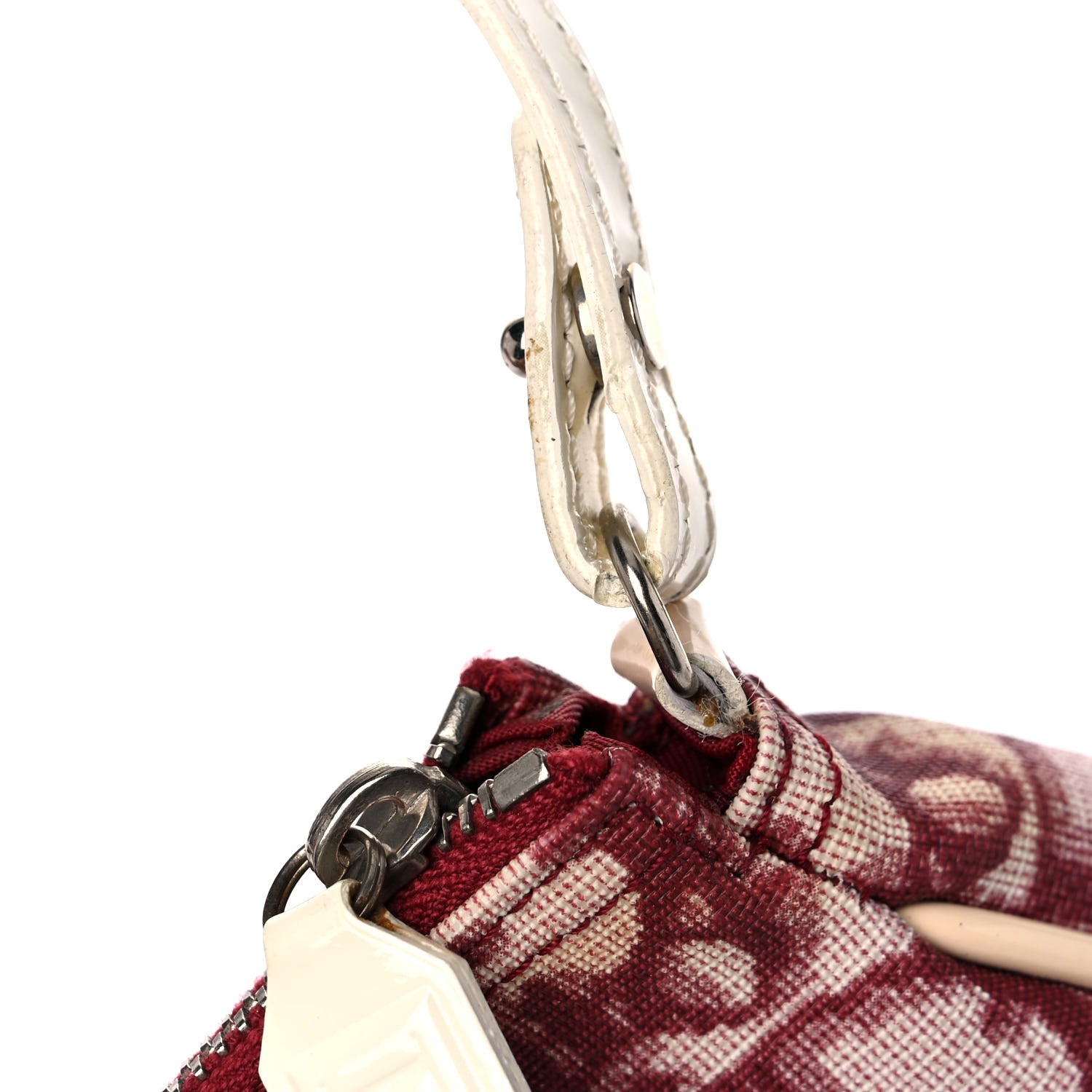 Christian Dior Monogram Mini Saddle Pochette Red 13 of 14