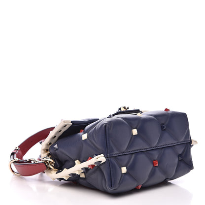 Valentino Garavani Nappa Mini Candystud Top Handle Bag Navy 4 of 13