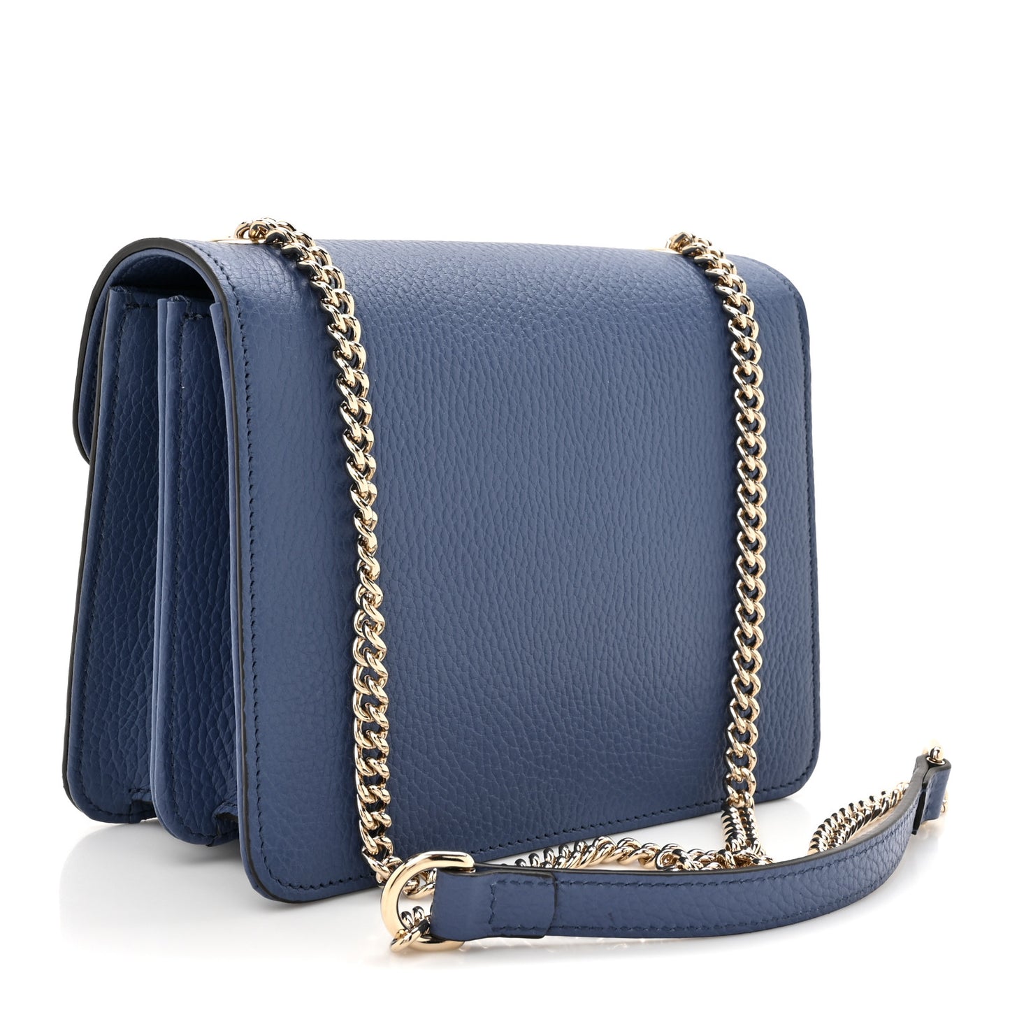 Dollar Calfskin Small Interlocking G Shoulder Bag Caspian