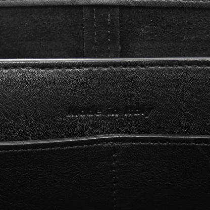 Celine Smooth Calfskin Tri-Fold Clutch on Chain Black 8 of 12