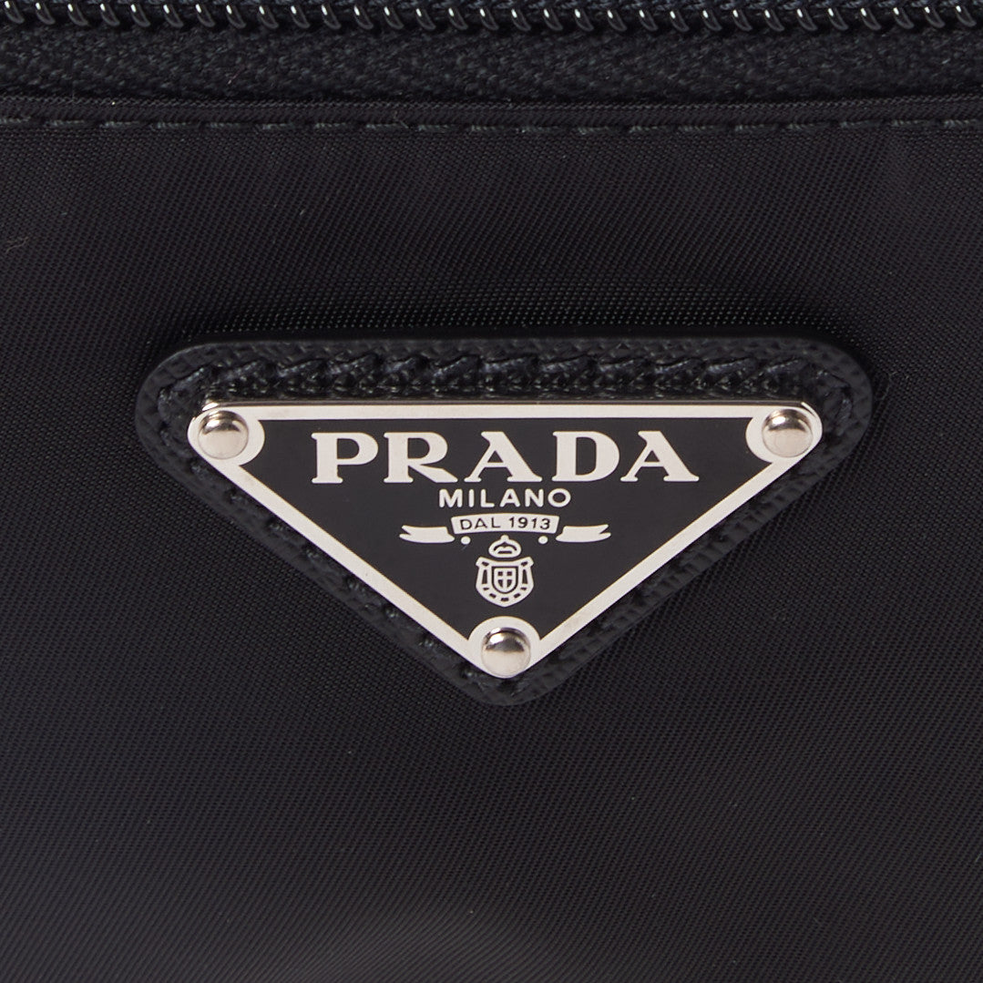 Prada Re-Nylon Saffiano Travel Pouch Black 7 of 8
