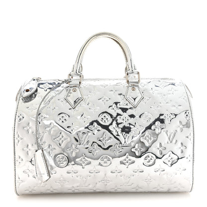 Louis Vuitton Monogram Miroir Speedy 30 Silver 1 of 9