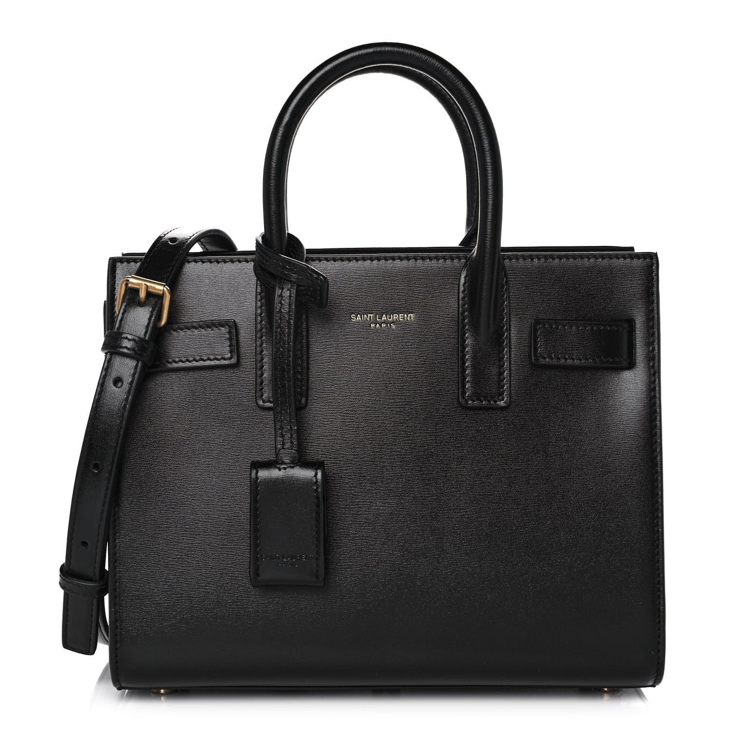 Calfskin Nano Sac De Jour Black
