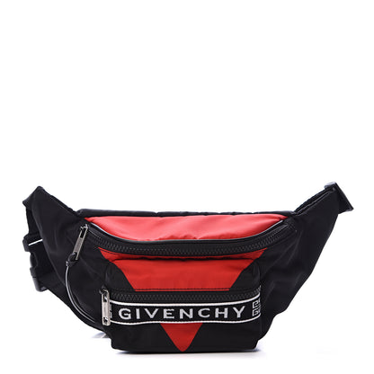 Givenchy Nylon Light 3 Bum Bag Black Red 1 of 10