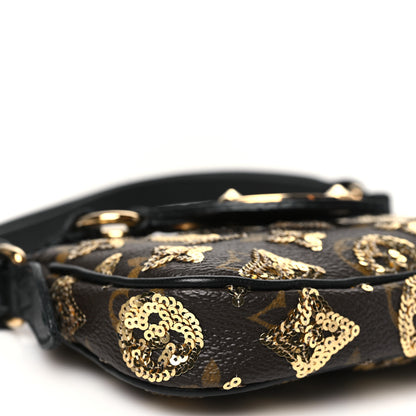 Louis Vuitton Monogram Sequins Eclipse Mini Pochette Gold 8 of 9