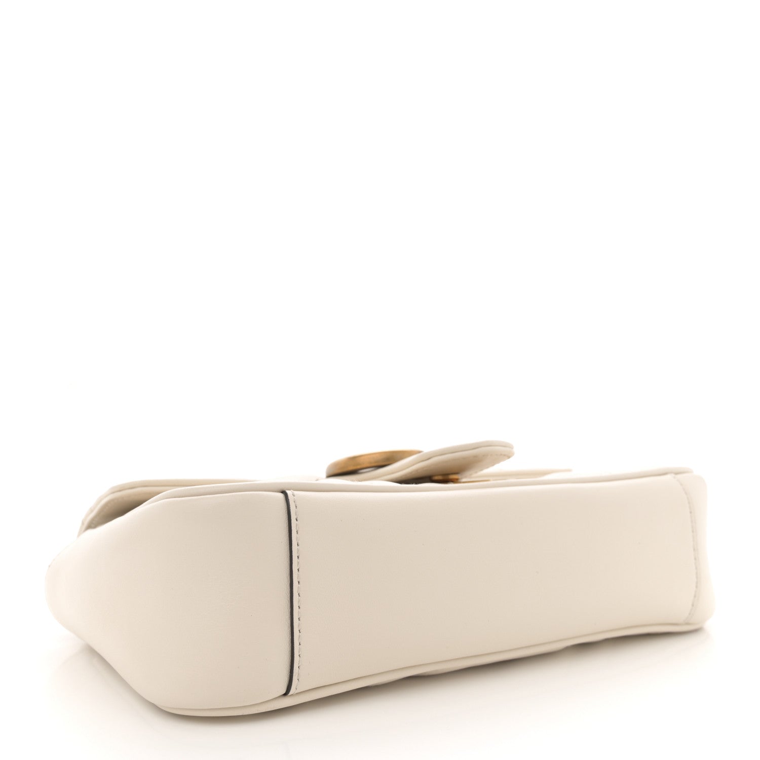 Gucci Calfskin Matelasse Mini GG Marmont Shoulder Bag White 4 of 11