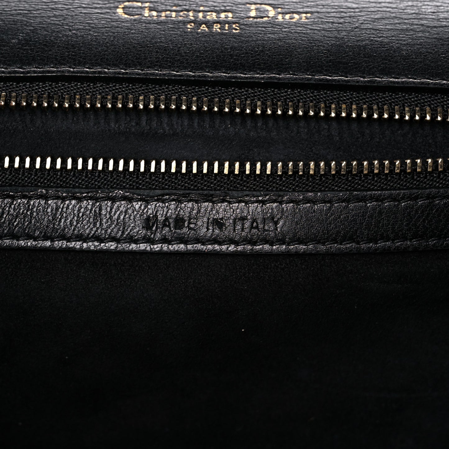 Lambskin Studded Medium Diorama Flap Bag Black
