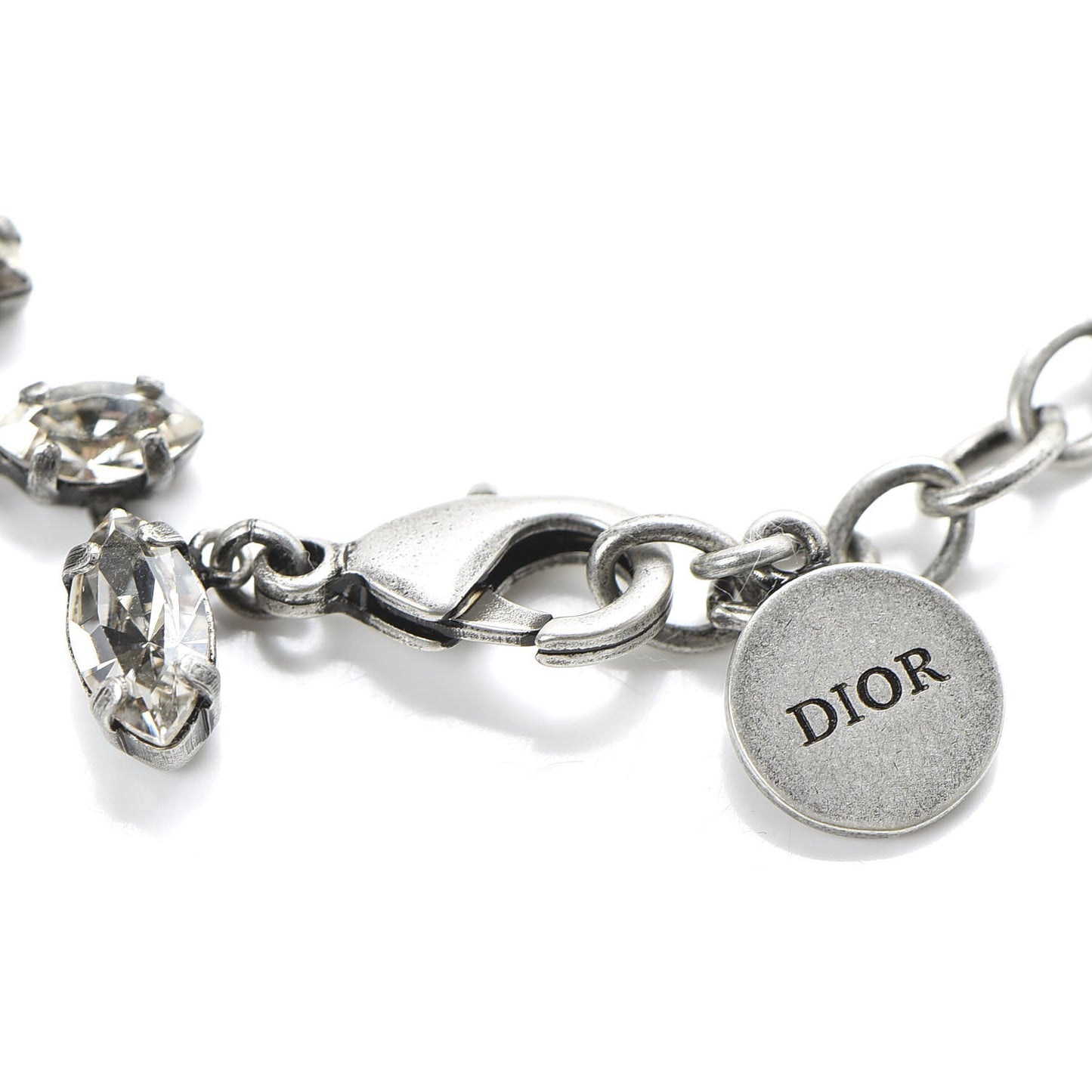 Metal Crystal J'Adior Bracelet Silver