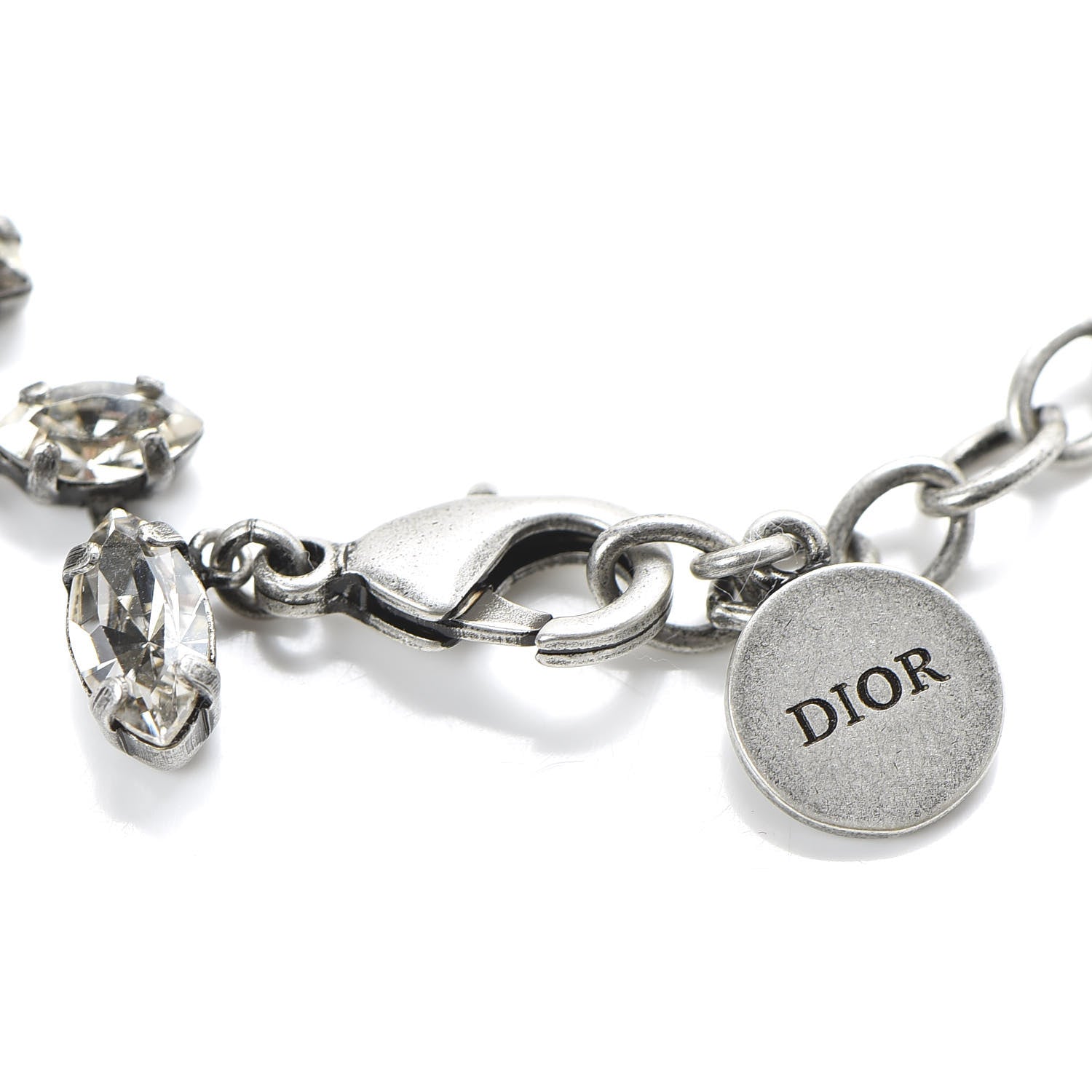 Christian Dior Metal Crystal J'Adior Bracelet Silver 4 of 4