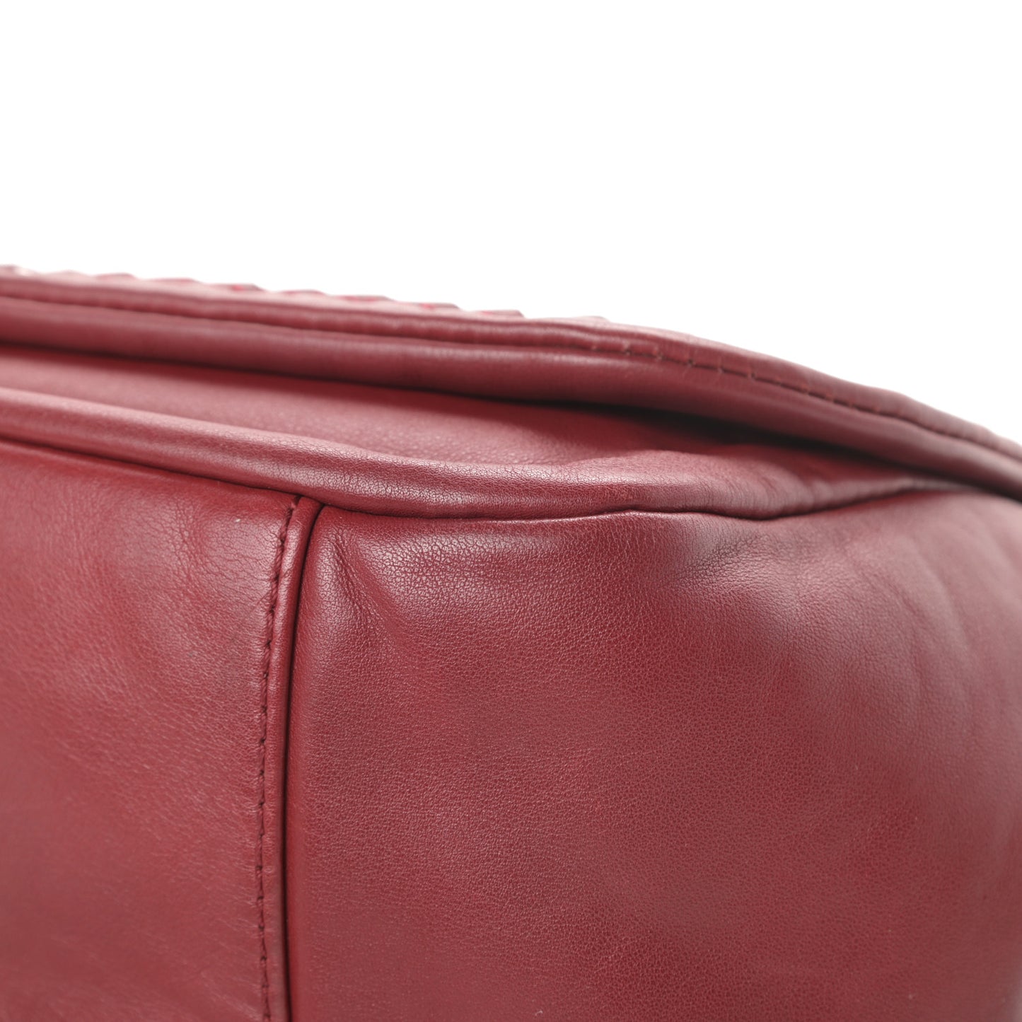 Smooth Calfskin Luxe Ligne Flap Red