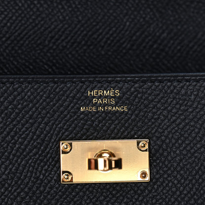 Hermes Epsom Kelly Wallet To Go Black 6 of 9