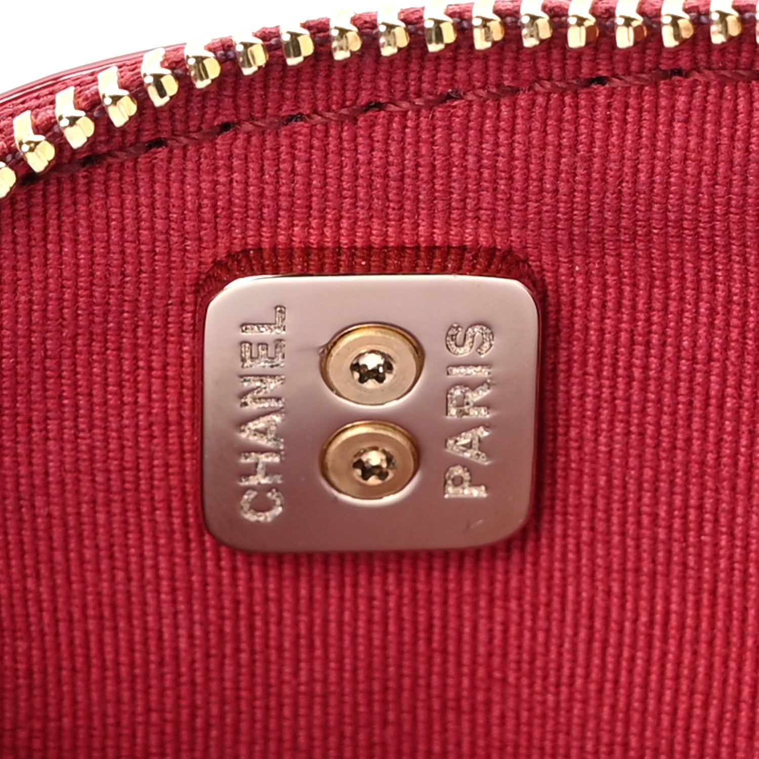 Chanel Patent Calfskin Quilted Shiny Coco Clutch With Chain Red 7 of 12