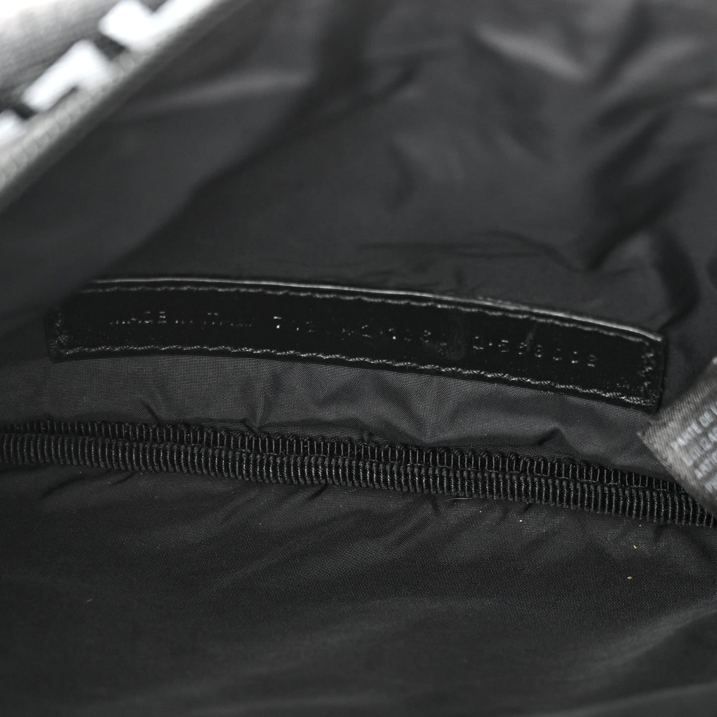 Coated Canvas BB Monogram Allover Logo Medium Signature Beltpack Black Grey White