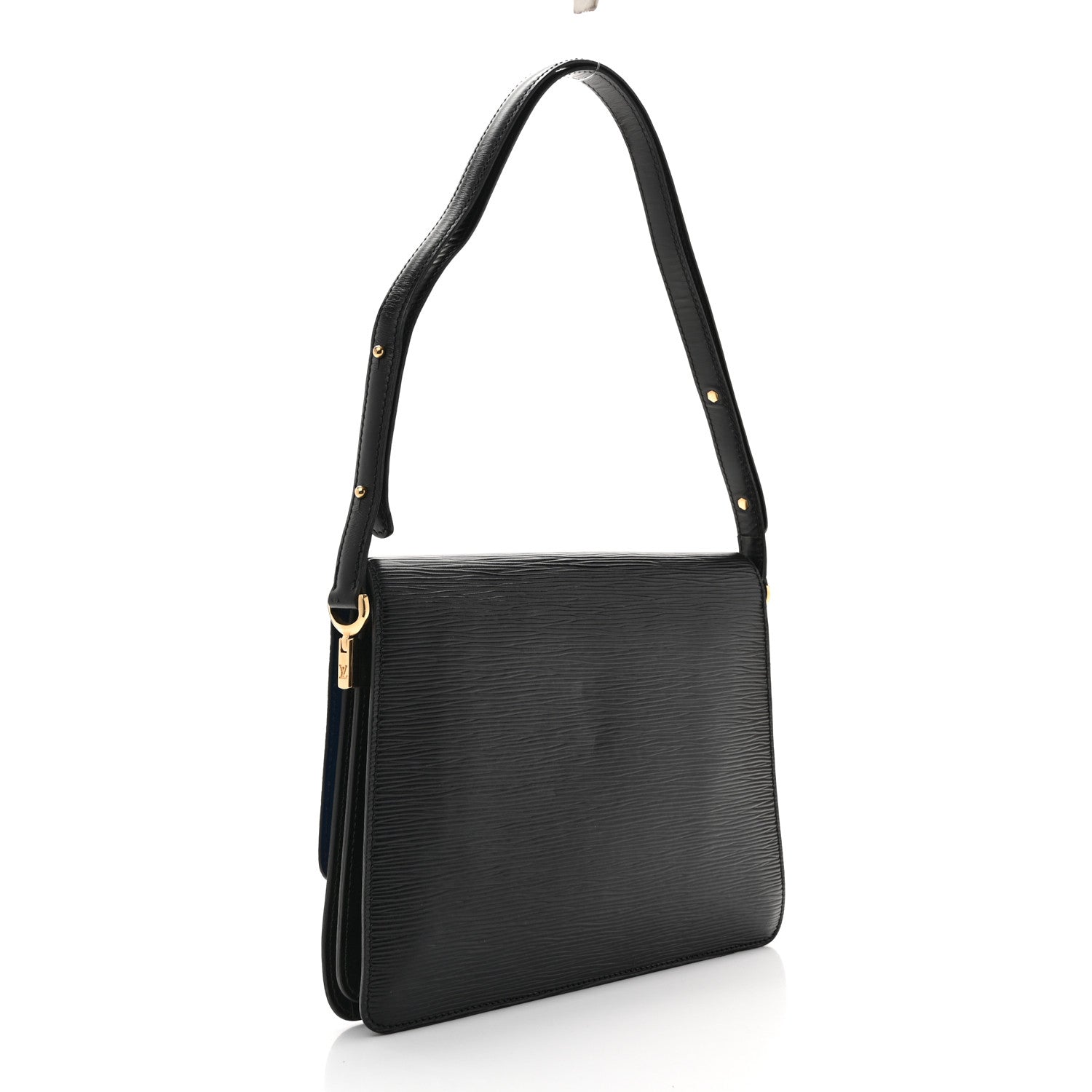 Louis Vuitton Epi Sac Friedland Black Blue 3 of 16