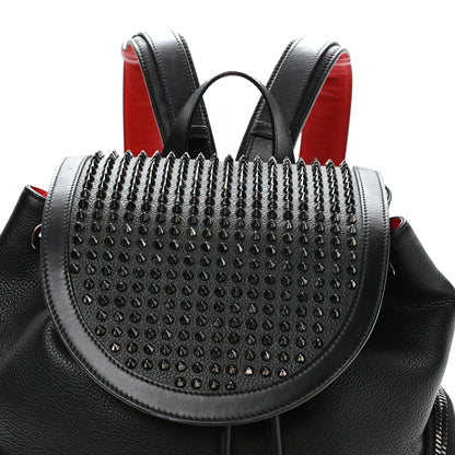 Christian Louboutin Calfskin Spiked Explorafunk Backpack Black 8 of 10