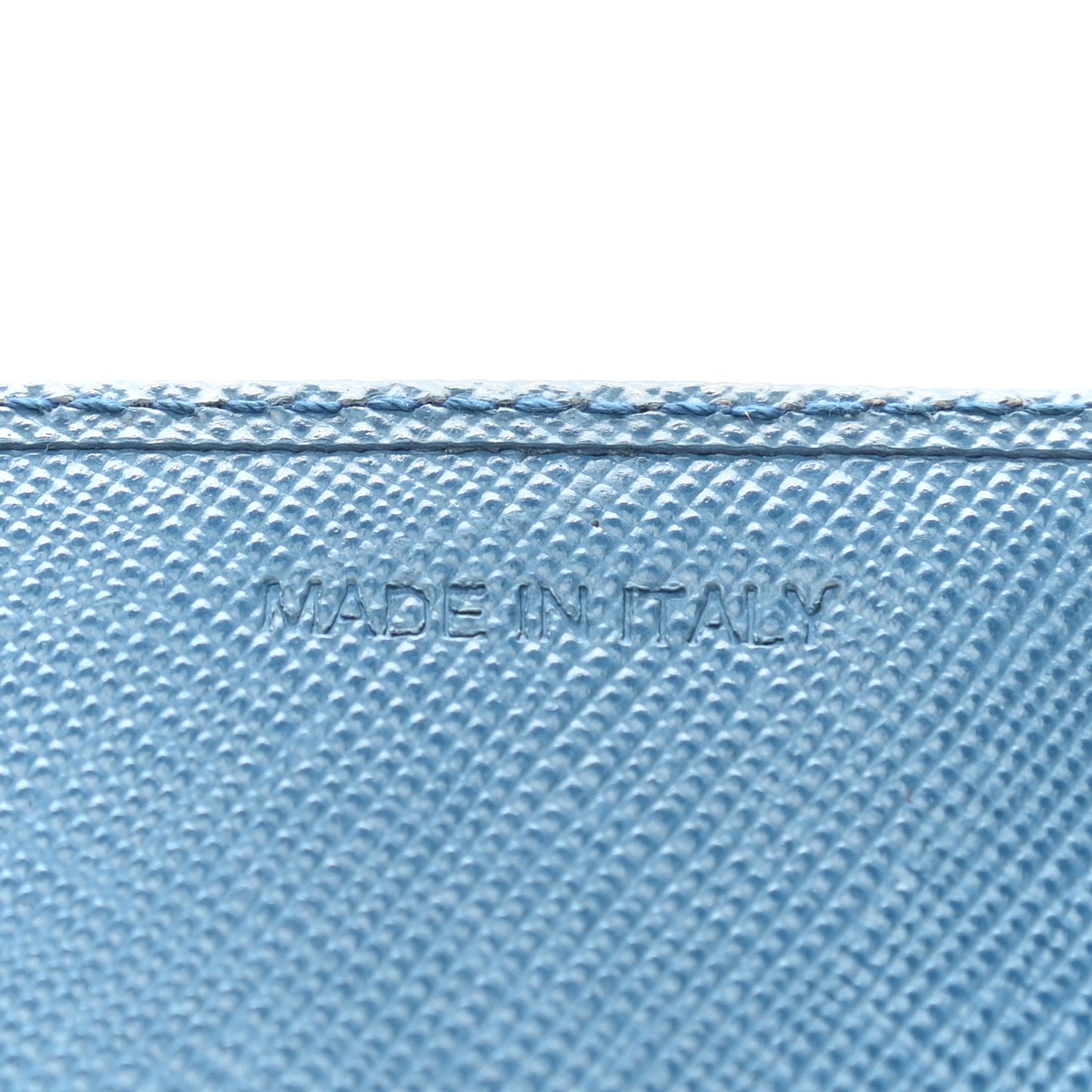 Saffiano Metal Continental Flap Wallet Cobalto
