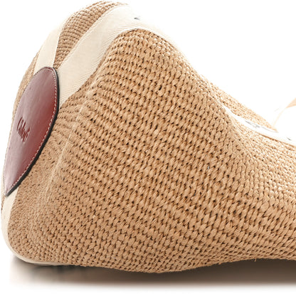 Chloe Raffia Large Woody Basket Bag White 9 of 10