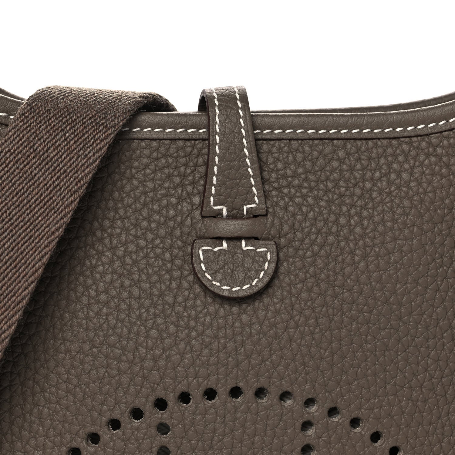 Hermes Taurillon Clemence Evelyne TPM Etoupe 10 of 11