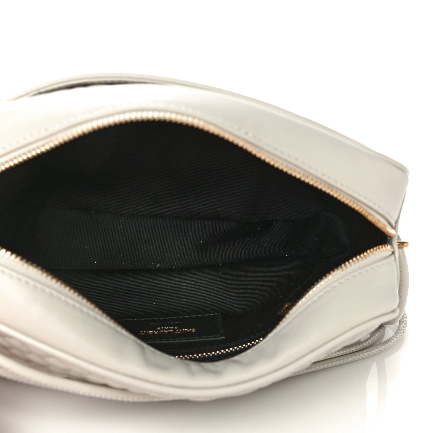 Lambskin Quilted Victoire Camera Bag Blanc Vintage