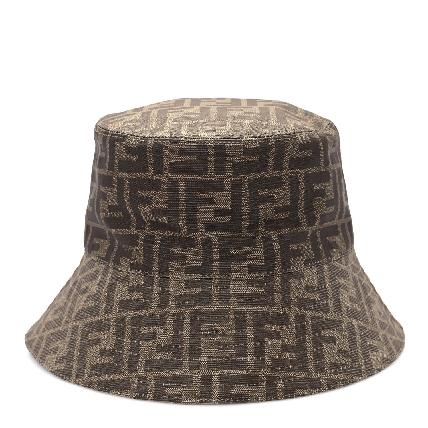 Fendi Poyester FF Reversible Bucket Hat S Tobacco Beige 3 of 13