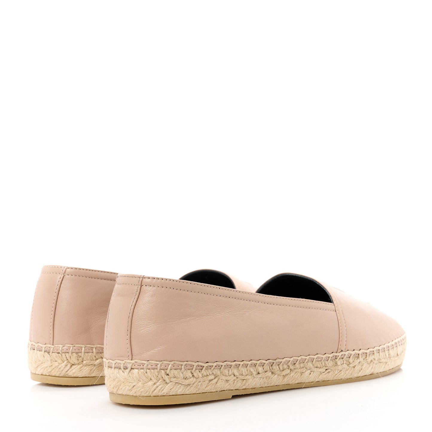 Lambskin Monogram Espadrilles 40 Nude