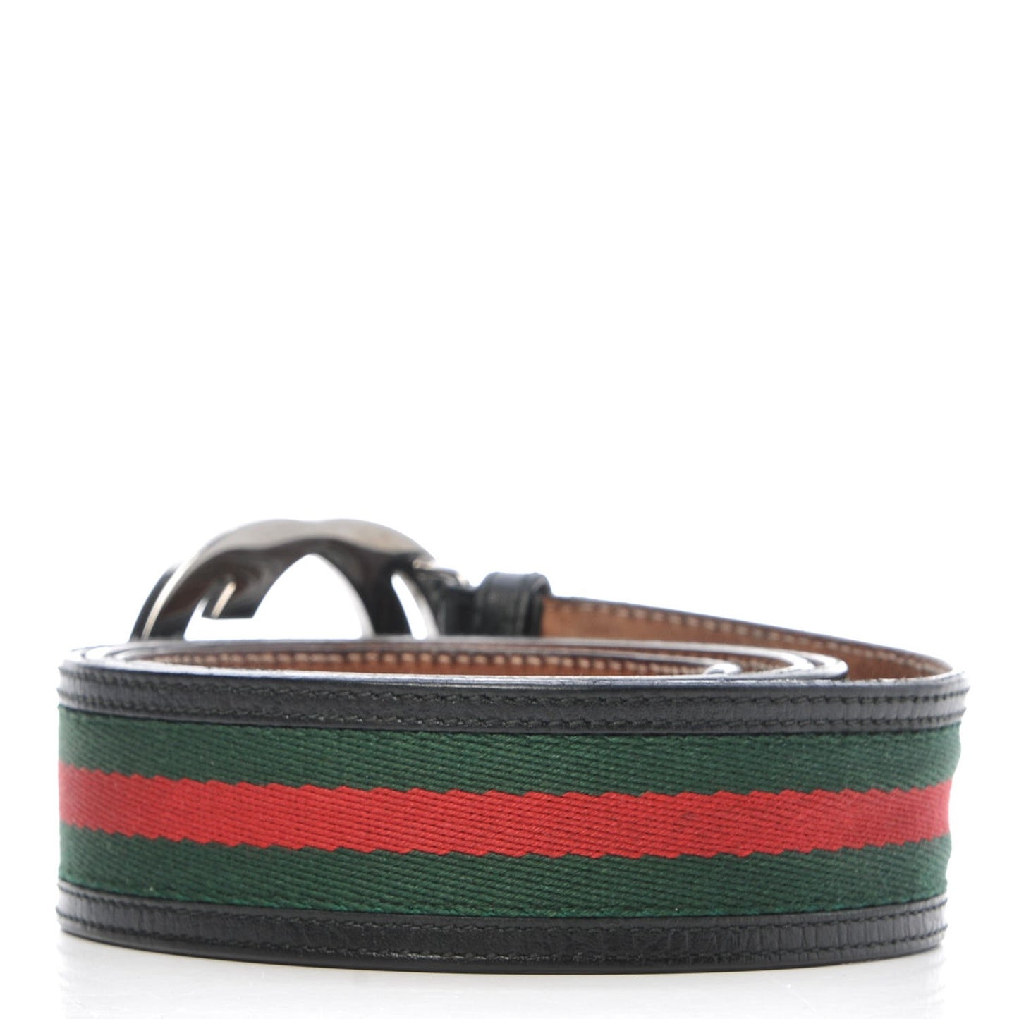 Calfskin Web Interlocking G Belt 105 42 Black