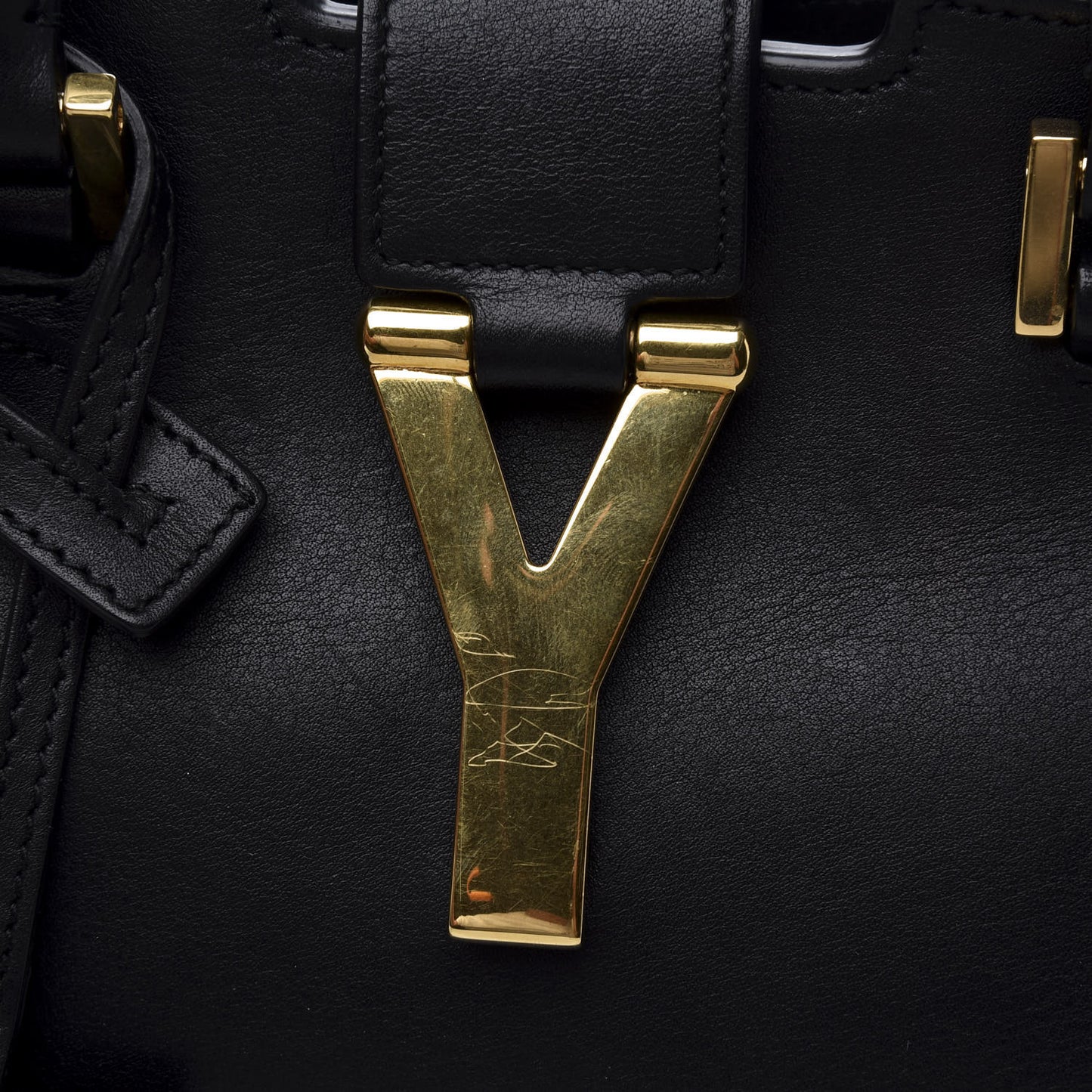 Calfskin Small Classic Y Cabas Black