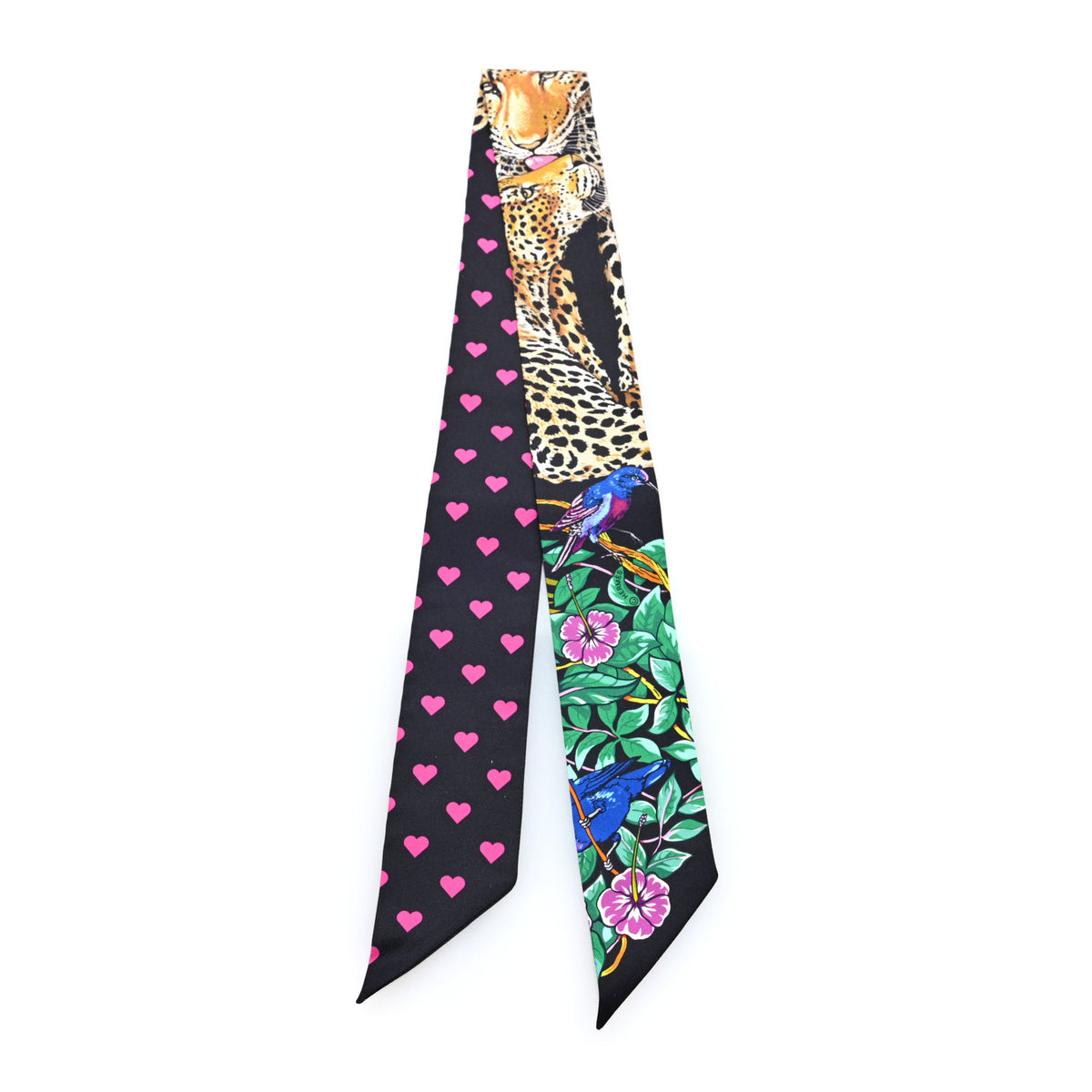 Silk Jungle Love Love Twilly Black Vert Rose Vif