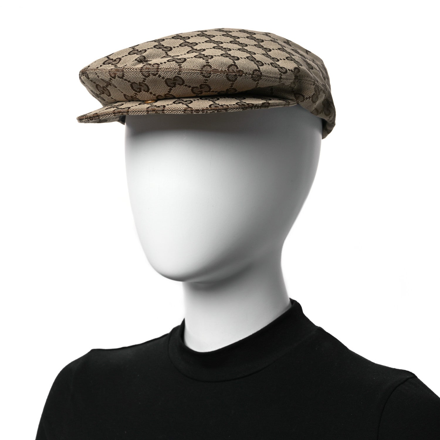 Gucci Monogram Flat Cap M Beige 1627774 – FASHIONPHILE