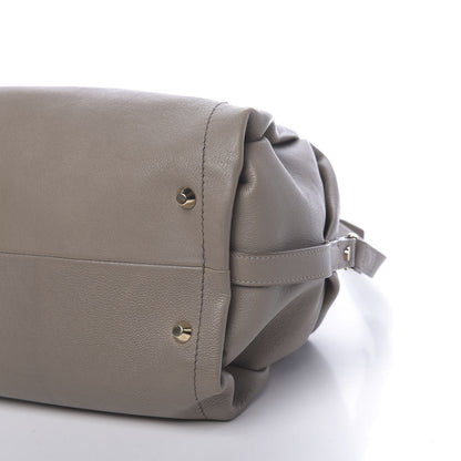 Lanvin Goatskin Trilogy Bowling Bag Mastic 11 of 12