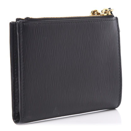 Prada Vitello Move Zip Coin Case Wallet Black 3 of 10