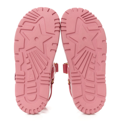 Christian Dior Lambskin Dioract Sandals 38 Pink 5 of 9