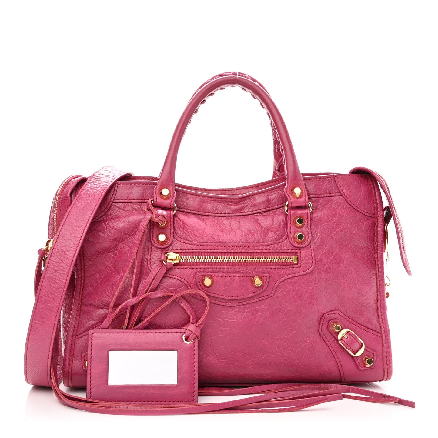 Agneau Classic Gold Hardware S City Rose Dahlia