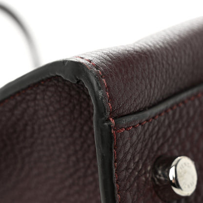 Fendi Cuoio Romano Peekaboo I SEE U Forty8 Satchel Granata 11 of 11