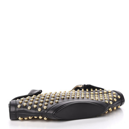 Alexander McQueen Calfskin Studded De Manta Clutch Black 4 of 10