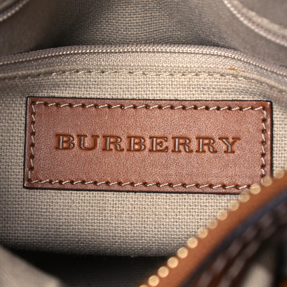 Burberry Haymarket Check Satchel Brown 5 of 12