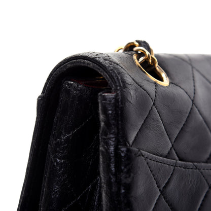 Chanel Lambskin Quilted Medium Single Flap Black 22 of 24