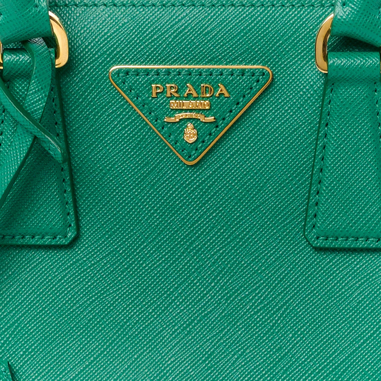 Prada Saffiano Mini Galleria Double Zip Tote Biliardo 9 of 13