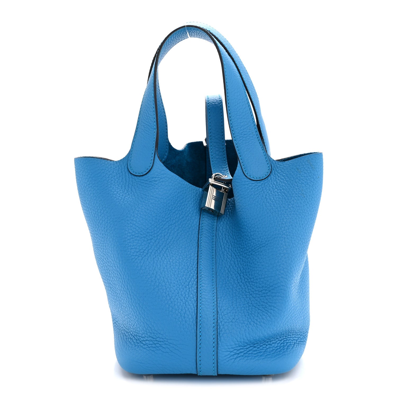 Hermes Taurillon Clemence Picotin Lock 18 PM Bleu Zanzibar 1 of 10